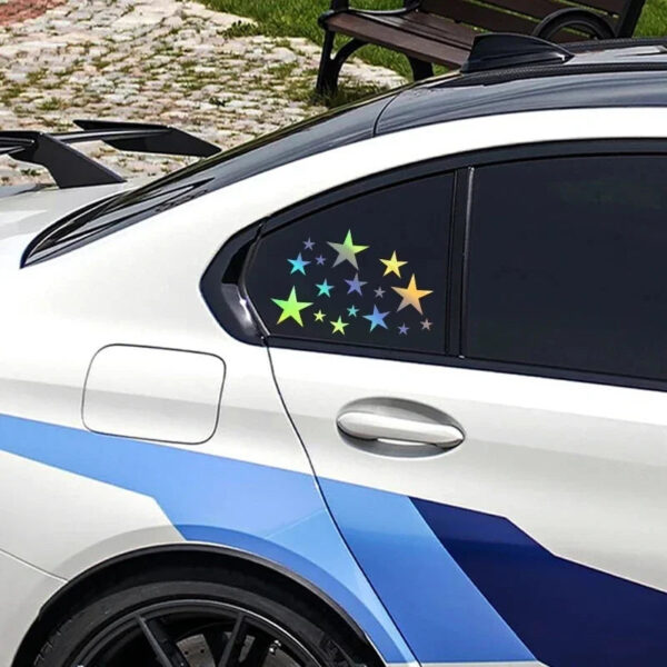 24pcs Galaxy Car Vinyl Stickers - Waterproof Star Decals for Bumper/Windows, Scratch Resistant Auto Decor - Image 3