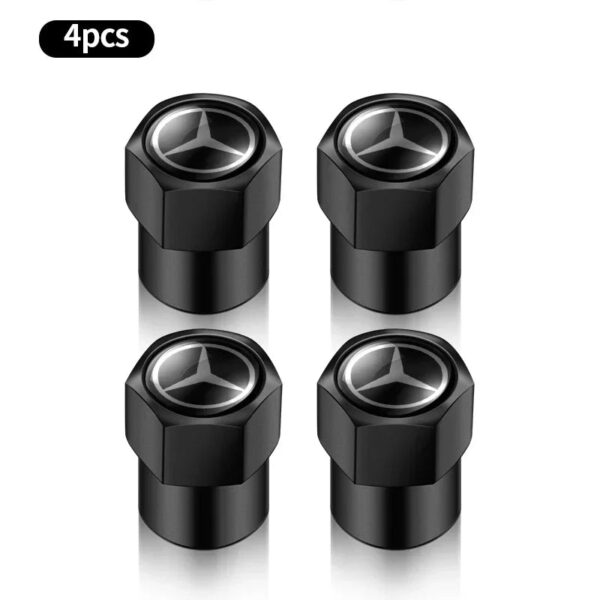 4pcs Car Wheel Tire Valve Caps Stem Case With Logo Auto Styling for Mercedes Benz W211 W204 W210 W203 CLA GLA Auto Accessories - Image 9