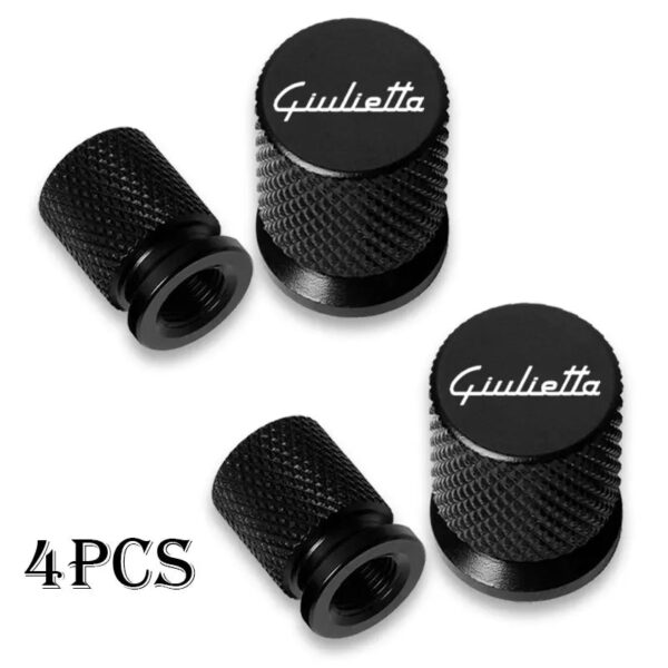 Car Wheel Tire Valve Caps Tyre Stem Covers Airdust Waterproof For alfa romeo Giulietta Auto Accessories - Image 2