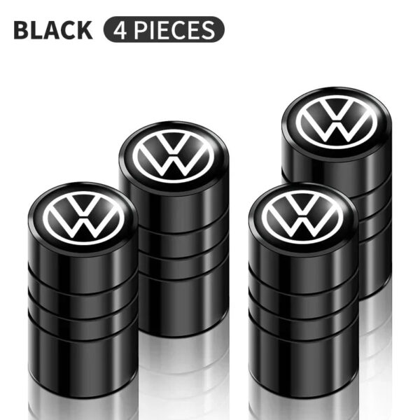4PCS Metal Car Valve Caps Wheel Tires Air Tyre Stem Protective Caps Cover Auto Accessories For VW Volkswagen Golf Polo GTI R TDI - Image 9