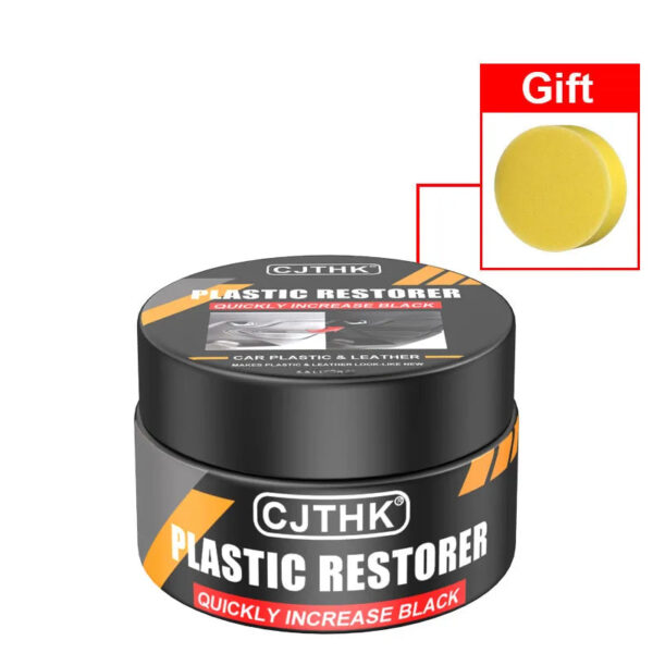 Car Plastic Restorer Crystal Clear Auto Interior Leather & Panel Renewal Wax Coating Agent Back To Black Gloss Car Wax Polish - Image 8