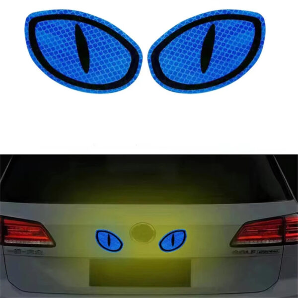 Car Reflector Sticker Night Driving Safety Decal For Auto Truck Motorcycle Trailer Cat Eye Reflective Safety Warning Tape - Image 10