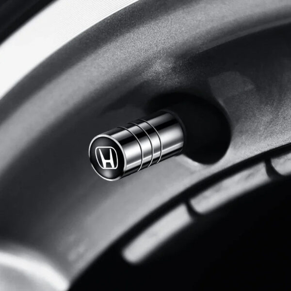 4pcs Metal Car Badges Wheel Tire Valve Caps Auto Accessories For Honda Civic Accord Fit CRV Jazz Odyssey Insight Legend HRV - Image 2