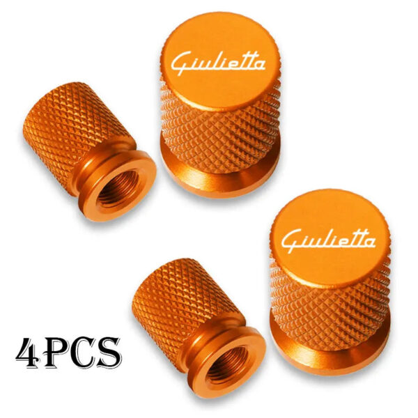 Car Wheel Tire Valve Caps Tyre Stem Covers Airdust Waterproof For alfa romeo Giulietta Auto Accessories - Image 14