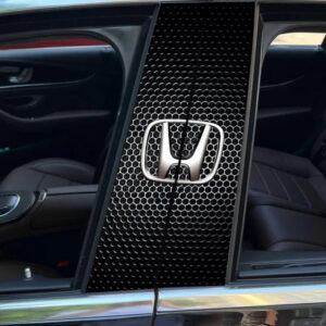 Car Stickers B-Pillar Center Column Decoration Cover PET Decals Auto Accessorie For Honda Civic Accord Fit Jazz CRV BRV HRV