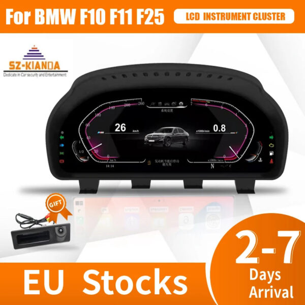 2025 Latest Original Digital LCD Instrument Panel for BMW 5 Series F10 F11 F12 F15 F16 F18 F25 F26 Cluster Cockpit speedometer - Image 7