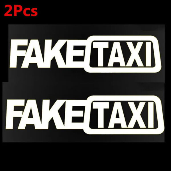 Funny FAKE TAXI Car Auto Sticker FakeTaxi Decal Emblem Self Adhesive Vinyl Universal For BMW Ford Toyota VW Honda Kia Opel Kia - Image 13