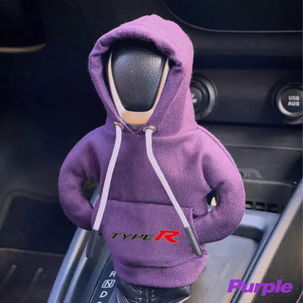 Hoodie Car Gear Shift Knob Cover Manual Handle Change Lever Cover For Honda TYPER Civic XR-V HR-V Accord Odyssey Auto Styling - Image 11