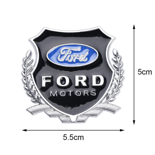 3D Metal Car Badge Body Trunk Sticker Auto Window Refit Decal Accessories For Ford Ranger Focus Kuga Mustang MAX Transit Mondeo - Image 2