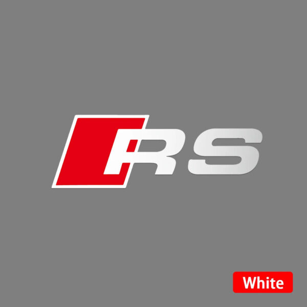 Fashion PVC Car Sticker Body RS Logo Door Window Side Fender Rear Trunk Decoration Decal Auto Exterior Accessories For Audi - Image 7