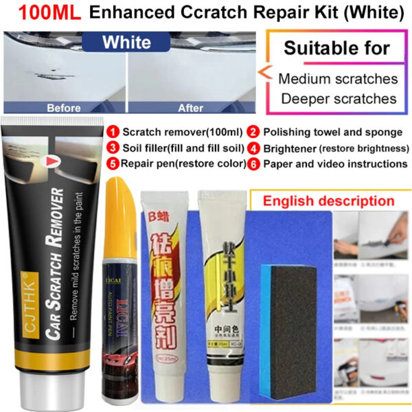 Car Scratch Remover Paint Care Tools Auto Swirl Remover Scratches Repair Polishing Anti Scratch Wax Auto Body Grinding Compound - Image 7