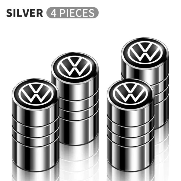 4PCS Metal Car Valve Caps Wheel Tires Air Tyre Stem Protective Caps Cover Auto Accessories For VW Volkswagen Golf Polo GTI R TDI - Image 8