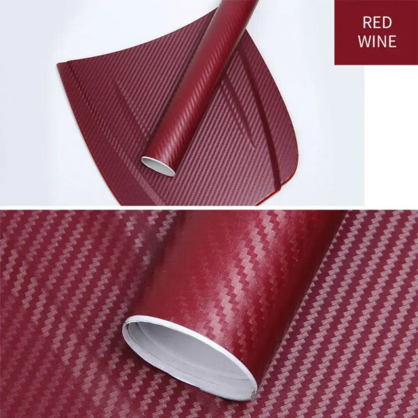 30x127cm Car 3D Carbon Fiber Roll Film Stickers DIY Vinyl Film Auto Interior Styling Carbon Fiber Decorative Decals - Image 16