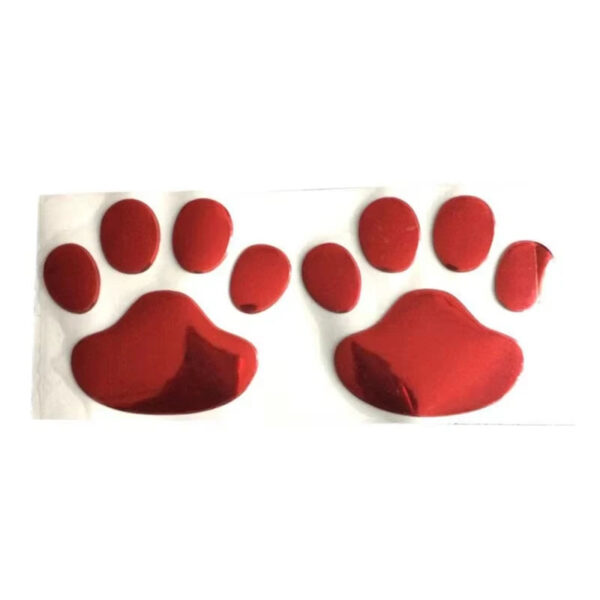 2PCS Car Stickers Creative Decals Paw 3D Animal Dog Cat Foot Prints Car Sticker Decal Auto Motorcycle Sticker Car Accessories - Image 7