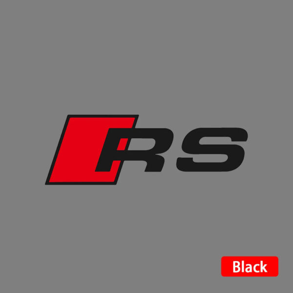 Fashion PVC Car Sticker Body RS Logo Door Window Side Fender Rear Trunk Decoration Decal Auto Exterior Accessories For Audi - Image 8