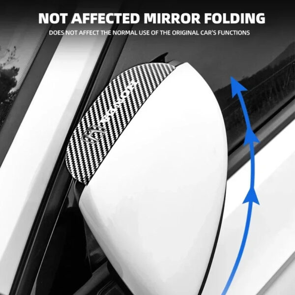 2Pcs Car Rearview Mirror Rain Eyebrow Carbon Fiber Pattern Rain Cover For Honda Civic Accord CRV Hrv Jazz Auto Accessories - Image 3