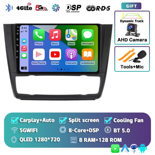 Android 14 For BMW 1-Series E88 E82 E81 E87 2004 - 2011 2K QLED Android Car Radio Multimedia Video Player GPS stereo CarPlay 4G - Image 10