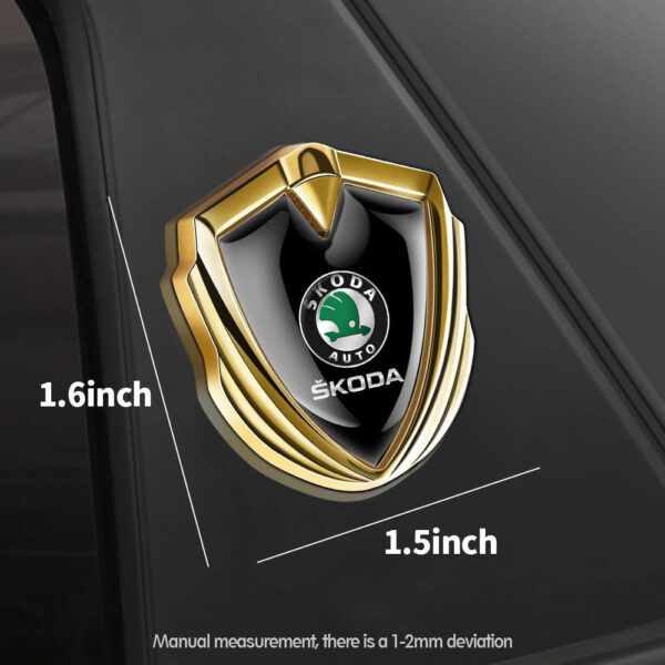 Car Shield Badge Sticker Auto Body Side Window Decoration Accessories For Skoda Octavia Rapid Fabia Superb Kodiaq Kamiq a7 A5 - Image 2