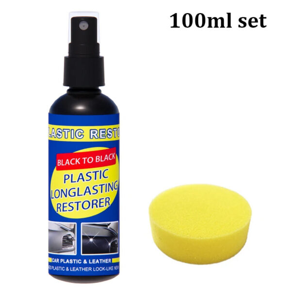 Car Plastic Restorer Back To Black Gloss Car Cleaning Products Plastic Leather Restore Auto Polish And Repair Coating Renovator - Image 9