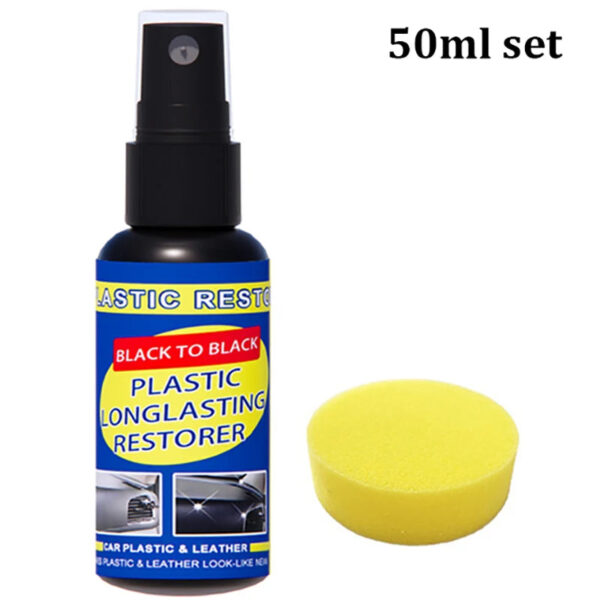 Car Plastic Restorer Back To Black Gloss Car Cleaning Products Plastic Leather Restore Auto Polish And Repair Coating Renovator - Image 7