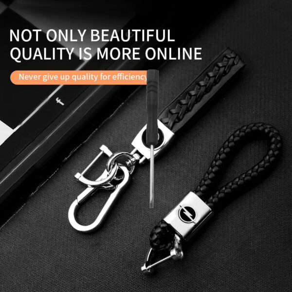 3D Metal/Leather Car Styling Keychain For Opel Corsa 2004 Astra D Combo Insignia Adam Mokka Key Chain Key Rings Auto Accessories - Image 6