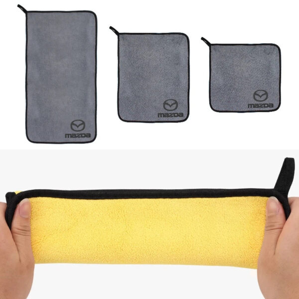 Extra Soft Car Microfiber Cleaning Towels Thickened Soft Auto Washing Drying Cloth For Mazda 3 2 6 CX5 CX4 CX3 CX9 Axela Atenza - Image 3