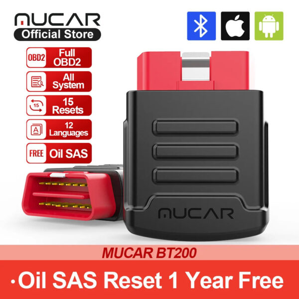 MUCAR BT200 Automotive Diagnostic Tools Obd 2 Bluetooth Wifi Scanner for All Cars Auto Obd2 Tester 15 Resets Diagnosis - Image 12