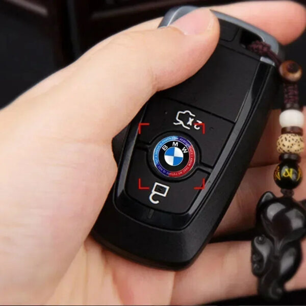 11/14mm Car Key Emblem Stickers Auto Keyhole Logo Decals For BMW 50th Kith GT G30 G20 G05 G11 E48 F30 F10 E90 F20 E46 X3 X6 E93 - Image 3