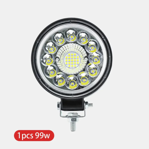 Auto Work Light 99W 123W Led Light Round Square LED Offroad LED Bar 4 Inch Spot Flood Fog Lamp12V 24V Off Road 4x4 1/2/4pcs - Image 8