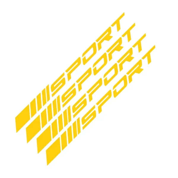 4pcs Waterproof Car Reflective Stickers Wheels Rims Sport Racing DIY Decorative Stripes Decal Emblem Auto SUV Truck Accessories - Image 6