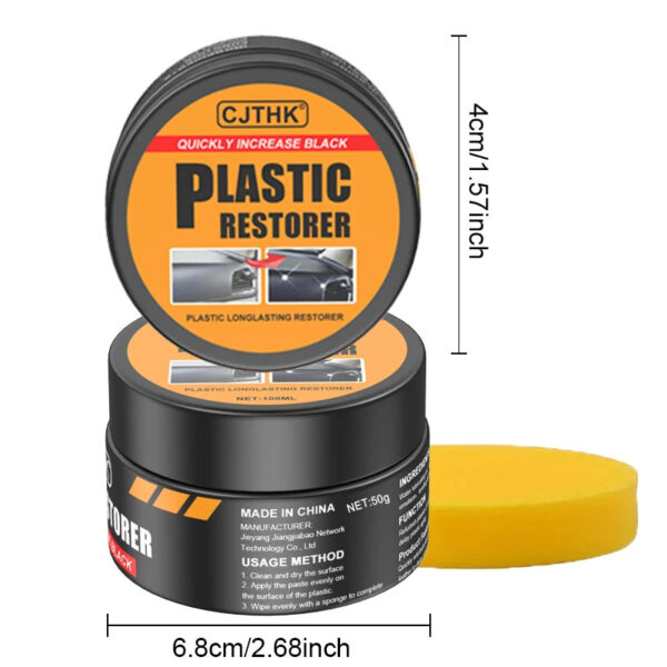 Car Plastic Restorer Back To Black Gloss Auto Interior Leather & Panel Renewal Wax Coating Agent Auto Polish And Repair Coating - Image 7