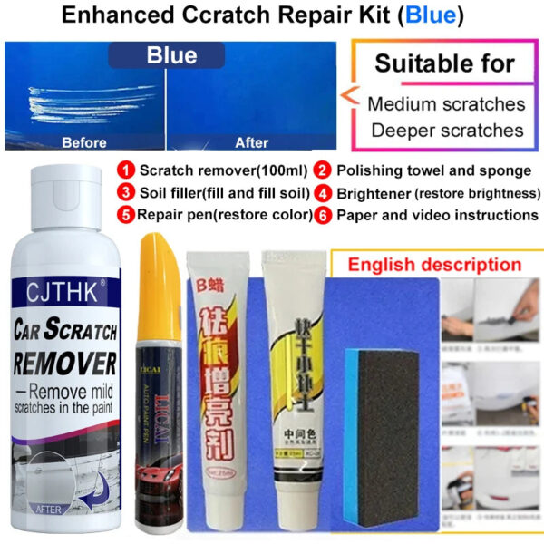 Car Scratch Remover Paint Care Tools Auto Swirl Remover Scratches Repair Polishing Auto Body Grinding Compound Anti Scratch Wax - Image 7