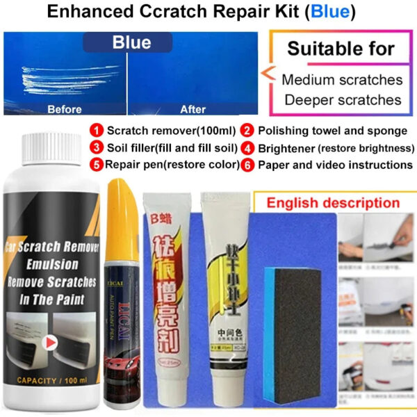 Car Scratch Remover Paint Care Tools Auto Swirl Remover Scratches Repair Polishing Auto Body Grinding Compound Anti Scratch Wax - Image 9