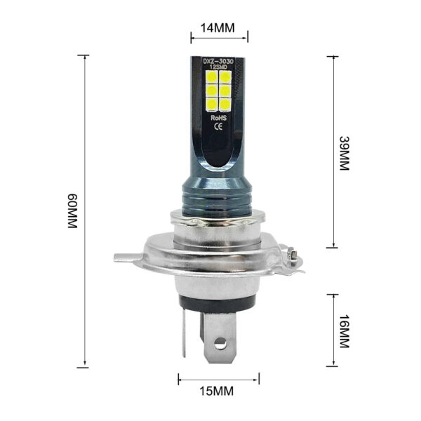 2Pcs H4 H7 LED Headlight H11 H8 H9 H10 H1 H3 Car Fog Light Bulbs 9005 9006 Auto Driving Running Lamps 12000LM 80W 12V - Image 6