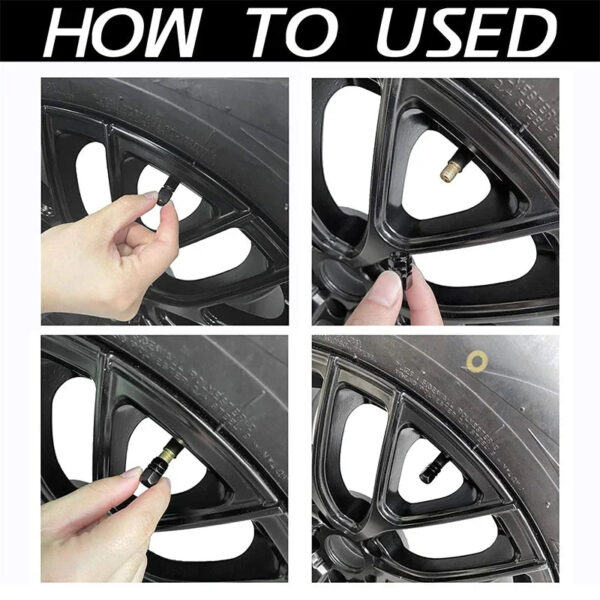 4Pcs Car Tire Valve Caps Wheel Air dust Caps Tyre Rim Stem Covers Aluminum Alloy Waterproof Car Styling Decor Auto Accessories - Image 6