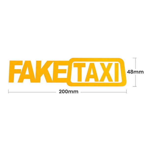 Funny FAKE TAXI Car Auto Sticker FakeTaxi Decal Emblem Self Adhesive Vinyl Universal For BMW Ford Toyota VW Honda Kia Opel Kia - Image 3