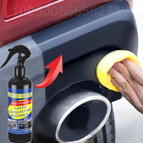 Car Plastic Restorer Back To Black Gloss Car Cleaning Products Plastic Leather Restore Auto Polish And Repair Coating Renovator - Image 2