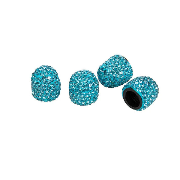 4Pcs Rhinestone Car Tire Valve Caps Diamond Inlay Bling Bling Car Wheel Valve Cover Decoration Dustproof Cap Auto Accessories - Image 8