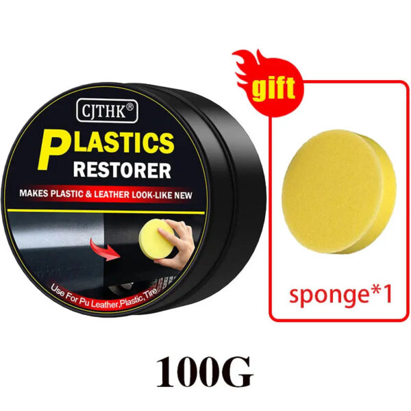Car Plastic Restorer Auto Interior Panel Renewal Wax Coating Leather Plastic Rubber Polish Repair Auto Reconditioning Cream Care - Image 8