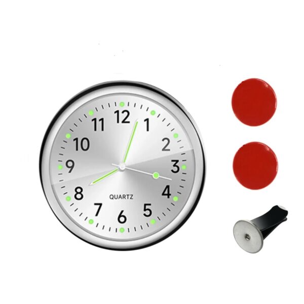 Mini Car Quartz Clock Electronic Air Outlets Clock Luminous Bicycle Motorcycle Watch Auto Car Dashboard Clock - Image 7