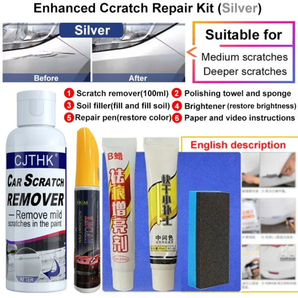 Car Scratch Remover Paint Care Tools Auto Swirl Remover Scratches Repair Polishing Auto Body Grinding Compound Anti Scratch Wax - Image 11