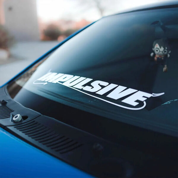Impulsive Text JDM Decal Holographic Die Cut Vinyl PVC Windshield Sticker Waterproof Auto Rear Window Stickers Decor Accessories - Image 4