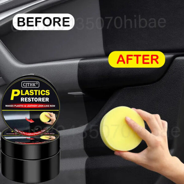 Car Plastic Restorer Back To Black Gloss Car Cleaning Products Plastic Leather Restore Auto Polish And Repair Coating Renovator - Image 4