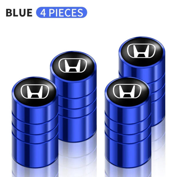 4pcs Metal Car Badges Wheel Tire Valve Caps Auto Accessories For Honda Civic Accord Fit CRV Jazz Odyssey Insight Legend HRV - Image 10