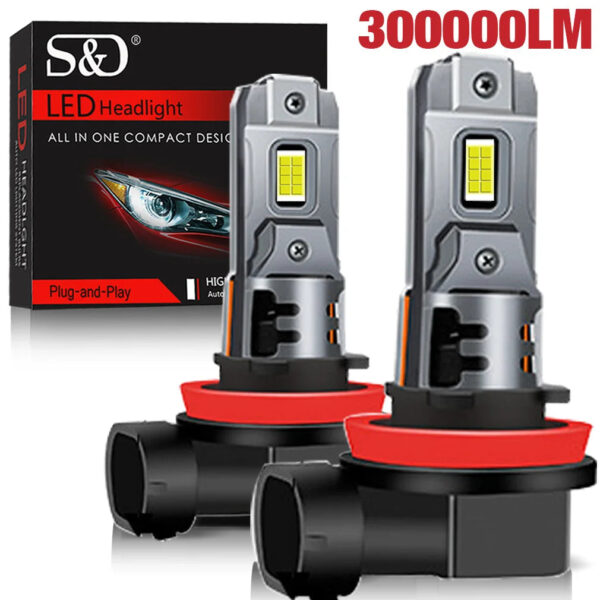 30000LM H8 H11 LED Headlight Bulb 9005 HB3 9006 HB4 H16 JP Fog Light Canbus Mini 880 881 White 6500K CSP for Car Auto Diode Lam - Image 8