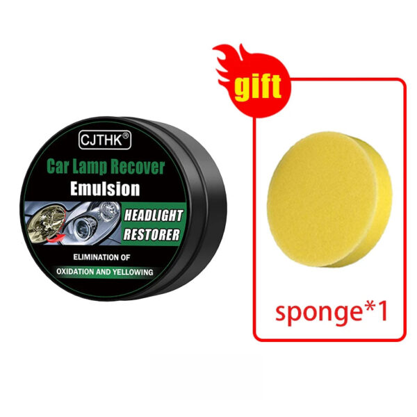 Car Headlight Restoration Polishing Kits Headlamp Scratch Remover Repair Cleaning Paste Remove Oxidation Headlight Polish Liquid - Image 7
