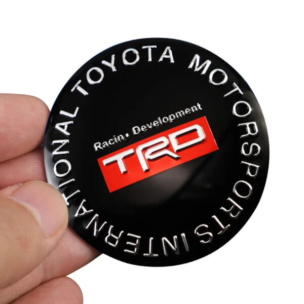 4pcs Car Wheel Stickers 56mm Auto Center Hub Cap Decal For Toyota Gazoo Racing TRD Corolla Yaris Chr Auris Rav4 Prius Prado - Image 4