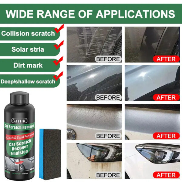 Car Scratch Remover Paint Care Tools Auto Swirl Remover Scratches Repair Polishing Auto Body Grinding Compound Anti Scratch Wax - Image 3