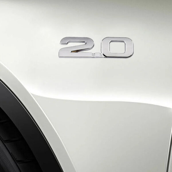 Creative 2.0 Emblem Badge 3D Car Sticker for Renault Toyota Bmw Ford Focus 2 Vw Mazda Car Styling Decor Sticker Exterior Parts - Image 4