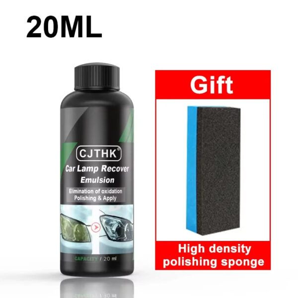 Car Headlight Restoration Polishing Kits Headlamp Scratch Remover Repair Cleaning Paste Remove Oxidation Headlight Polish Liquid - Image 10